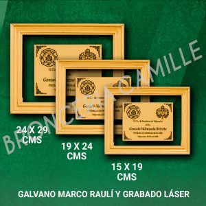 GALVANO MARCO RAULÍ Y GRABADO LÁSER