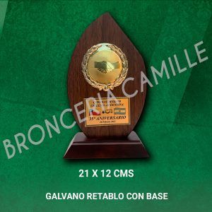 GALVANO RETABLO CON BASE