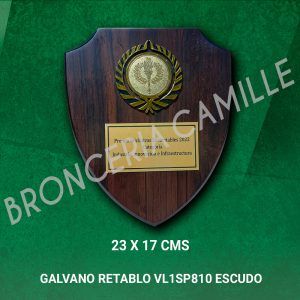 GALVANO RETABLO ESCUDO