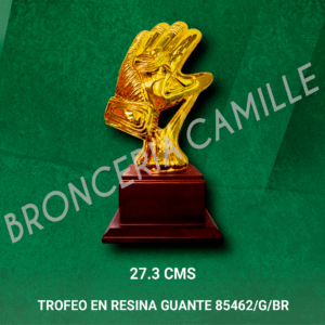 TROFEO EN RESINA GUANTE 85462/G/BR