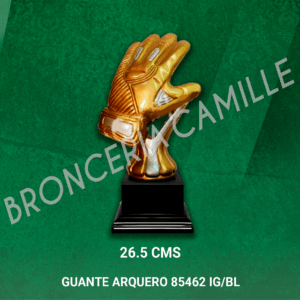 TROFEO EN RESINA GUANTE ARQUERO 85462 IG/BL