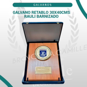 Galvano retablo 30x40cms Rauli Barnizado