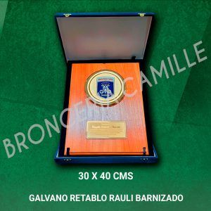 Galvano retablo 30x40cms Rauli Barnizado