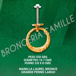 MANILLA LAUREL BRONCE GRANDE PERNO LARGO