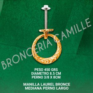 MANILLA LAUREL BRONCE MEDIANA PERNO LARGO