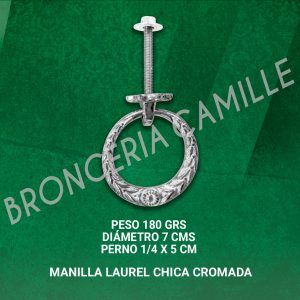 MANILLA LAUREL CHICA CROMADA