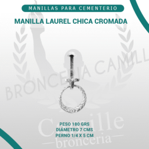 MANILLA LAUREL CHICA CROMADA