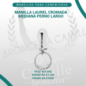MANILLA LAUREL CROMADA MEDIANA PERNO LARGO