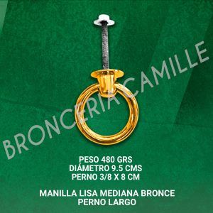 MANILLA LISA MEDIANA BRONCE PERNO LARGO