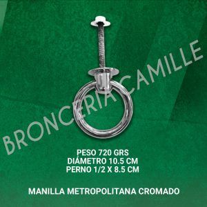 MANILLA METROPOLITANA CROMADO