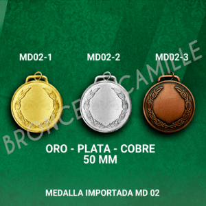 MEDALLA IMPORTADA MD02 5cms ø