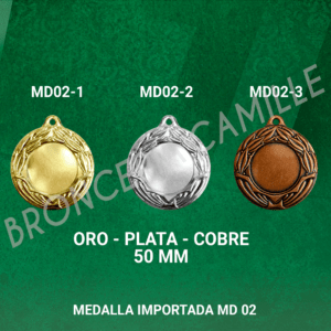 MEDALLA IMPORTADA MD02 5cms ø