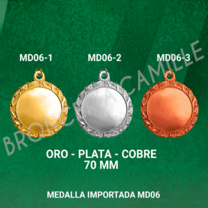 MEDALLA IMPORTADA MD06 7cms ø