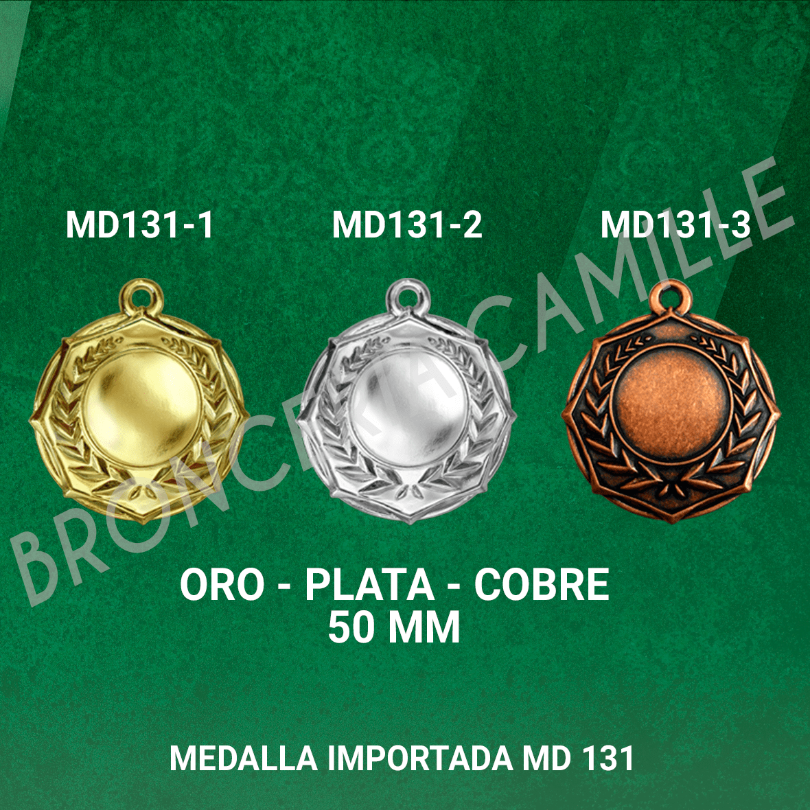 MEDALLA IMPORTADA MD131 5cms ø