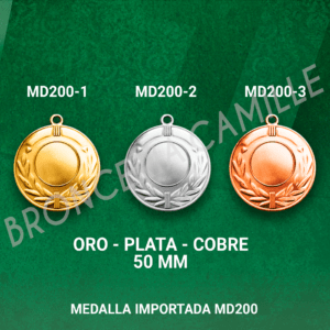 MEDALLA IMPORTADA MD200 5cms ø