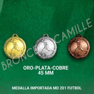 MEDALLA IMPORTADA MD201 FUTBOL 4.5cms ø