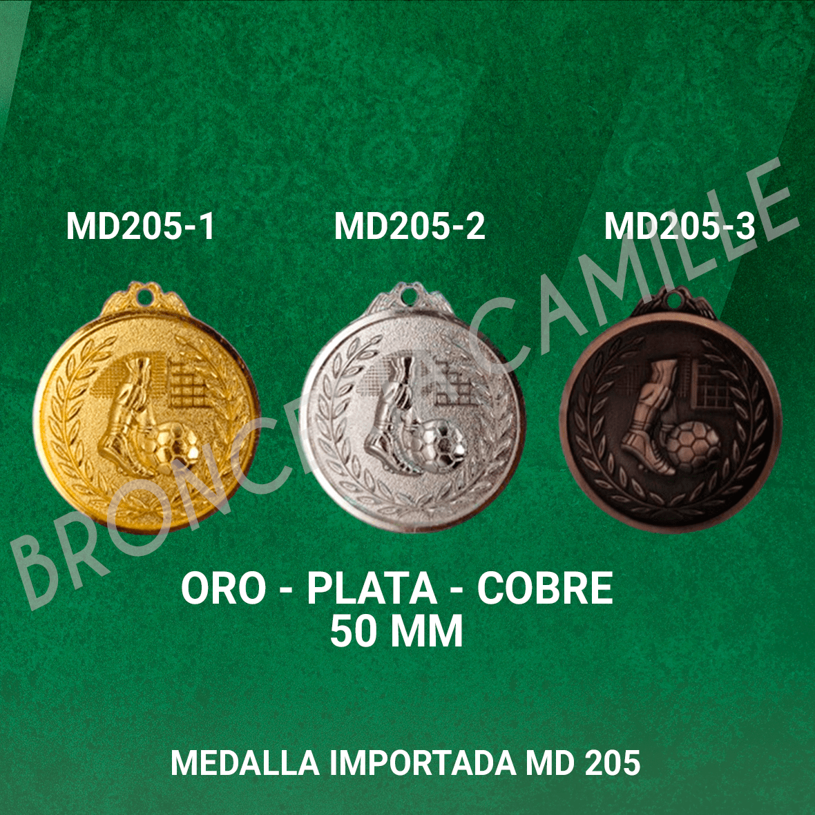 MEDALLA FÚTBOL MD205 5cms ø