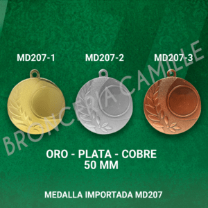 Medalla Deportiva MD207 5cms ø