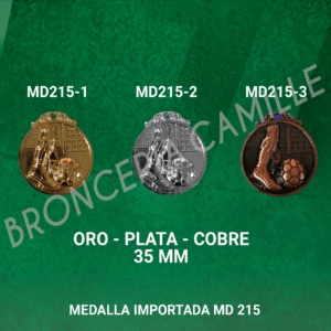 MEDALLA FÚTBOL MD215 3.5cms ø