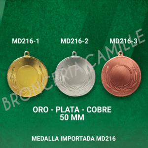 Medalla Importada MD 216 5cms ø