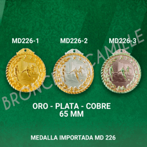 MEDALLA IMPORTADA FUTBOL MD226 6.5cms ø