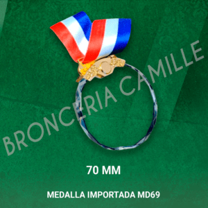 Medalla Cristal MD69 7cms ø