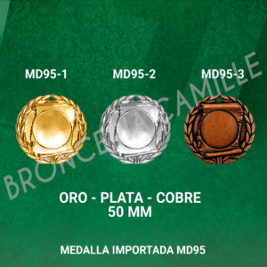 MEDALLA IMPORTADA MD95 4.9cms ø