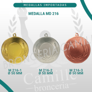 Medalla Importada MD 216 5cms ø