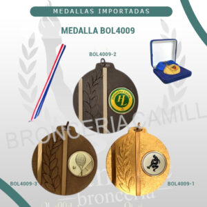 MEDALLA BOL4009<br> 4cms ø