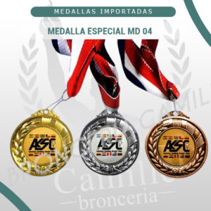 MEDALLA ESPECIAL md 04<br> 6.5cms ø