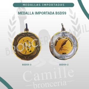 MEDALLA IMPORTADA BSD59<br> 4cms ø