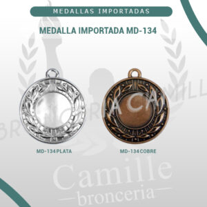 MEDALLA IMPORTADA MD-134<br> 5cms ø