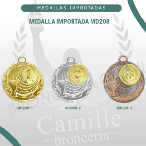 MEDALLA IMPORTADA MD208<br> 5cms ø