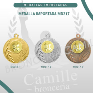 MEDALLA IMPORTADA MD217<br> 5cms ø