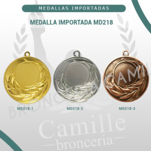 MEDALLA IMPORTADA MD218<br> 5cms ø