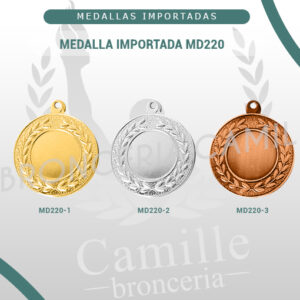 MEDALLA IMPORTADA MD220<br> 4.5cms ø