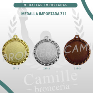 MEDALLA IMPORTADA Z11<br> 3.3cms ø