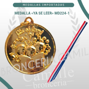 MEDALLA «YA SE LEER» MD224-1<br> 4.5cms ø