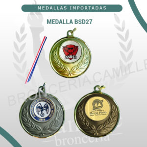 Medalla BSD27<br>6.5cms ø