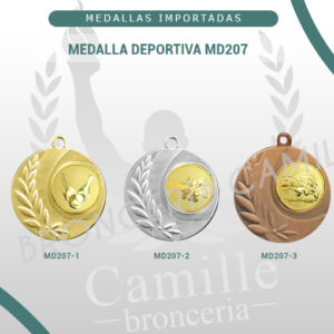Medalla Deportiva MD207<br> 5cms ø