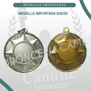 Medalla Importada BSD50<br> 5cms ø