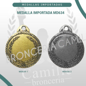 Medalla Importada MD634<br> 5cms ø