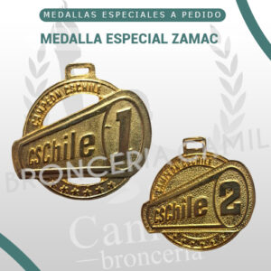 Medalla Especial Zamac 50mm x 57mm
