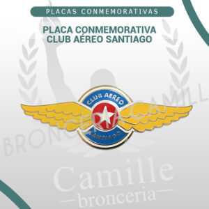 PLACA CONMEMORATIVA CLUB AÉREO SANTIAGO