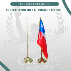 Portabanderilla Dorado 40cms