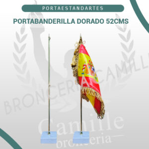 Portabanderilla dorado 52cms