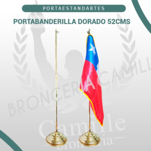 Portabanderilla dorado 52cms
