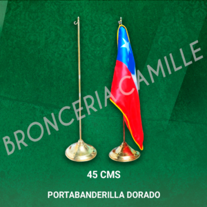 Portabanderilla dorado 45cms