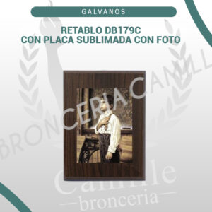 RETABLO DB179C CON PLACA SUBLIMADA CON FOTO