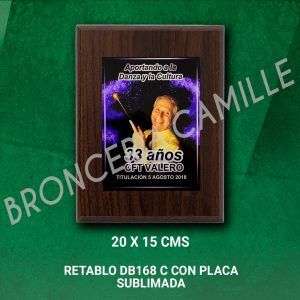 Retablo DB168 C con placa sublimada